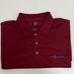 Nike The Players Burgundy Polo Shirt